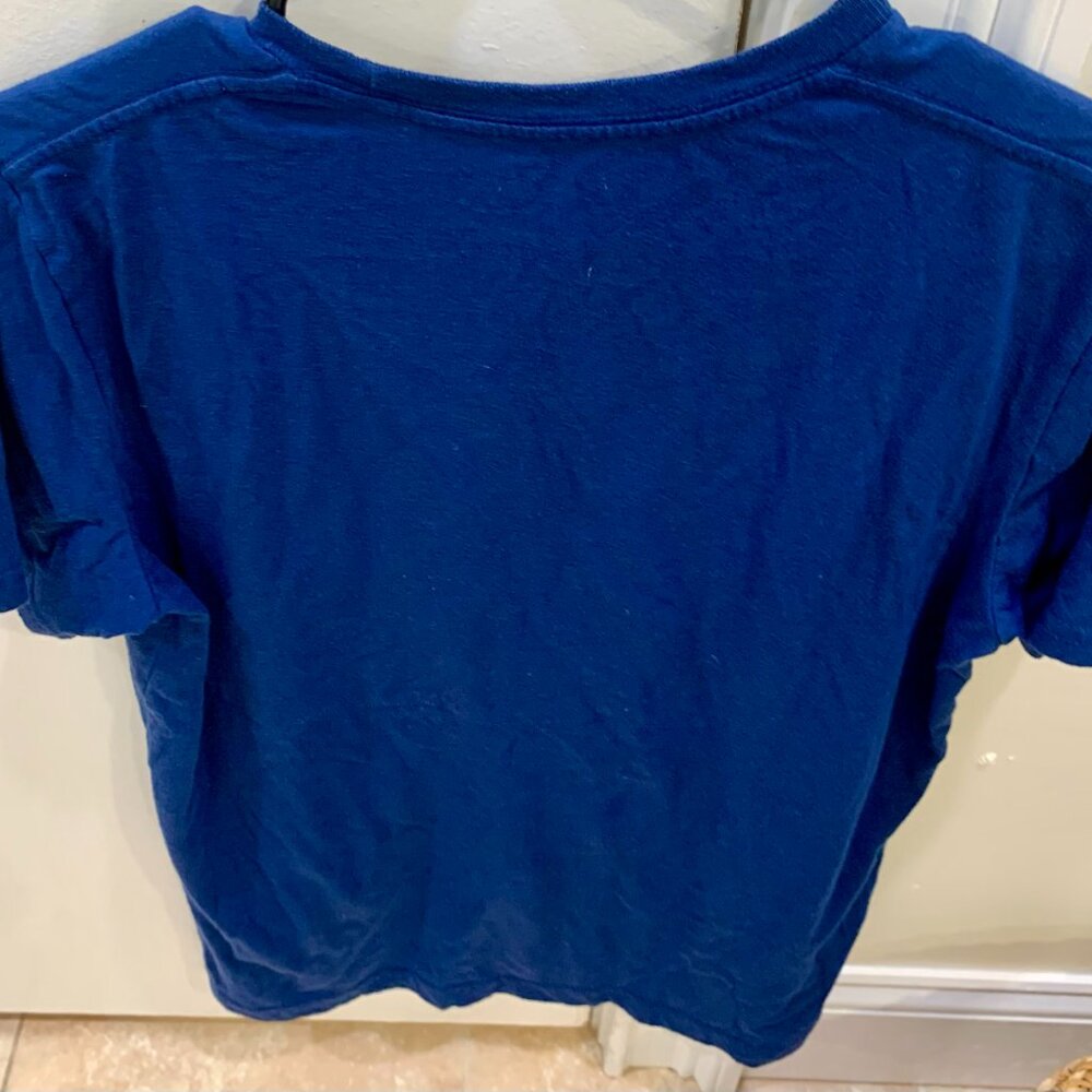 🍁 Nautica Ocean Wave Blue T-shirt Size S - Picture 4 of 4